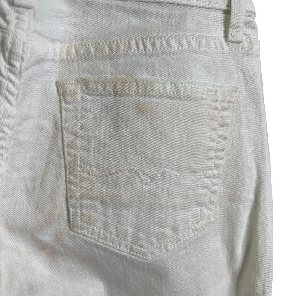 Red Engine Womens 25 Hotrod Skinny Boyfriend‎ Crop Denim Jeans Hi-Rise - FLAWED